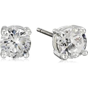 imageNine West Womens CZ Stud Post Earrings Silver Tone