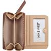 imageNine West Paxtin Small Zip Around WalletMahogany