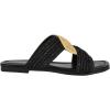 imageNine West Womens Quara Flat SandalBlackNatural 001
