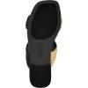 imageNine West Womens Quara Flat SandalBlackNatural 001