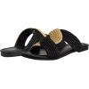 imageNine West Womens Quara Flat SandalBlackNatural 001