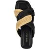imageNine West Womens Quara Flat SandalBlackNatural 001