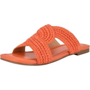 imageNine West Womens Quara Flat SandalOrange 800