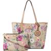 imageNine West Piera 2 in 1 ToteFloral LogoKhaki