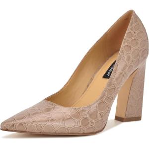 imageNine West Womens Tamant PumpLight Natural Croco Patent 110