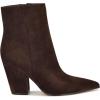 imageNine West Womens Ariza Mid Calf BootDark Brown Suede 201