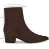 imageNine West Womens Maribu Ankle BootDark Brown Suede 200
