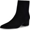 imageNine West Womens Maribu Ankle BootBlack Suede 001