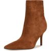 imageNine West Womens Ohmy Mid Calf BootCognac Suede 101