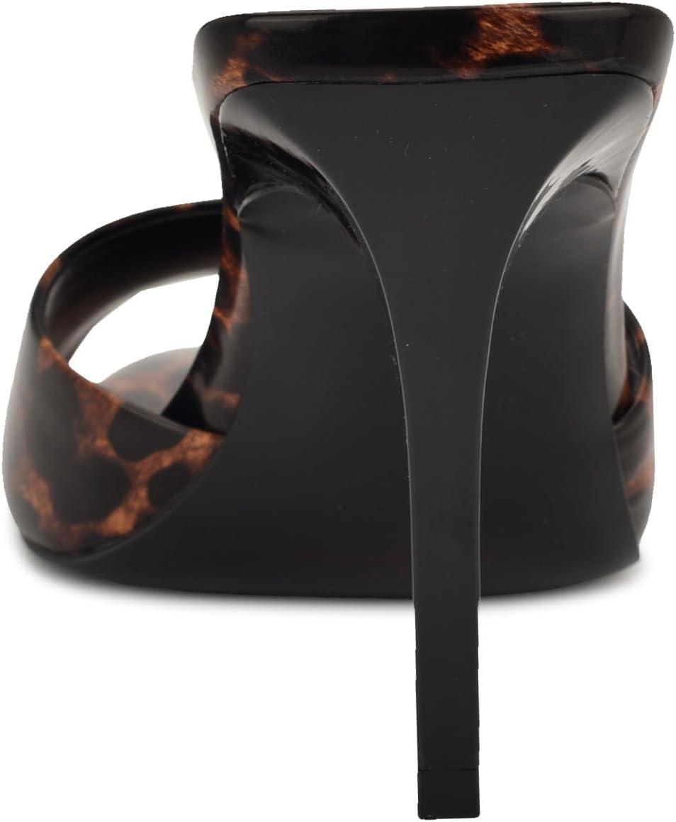 imageNine West Womens Hather Heeled SandalLeopard Patent 200