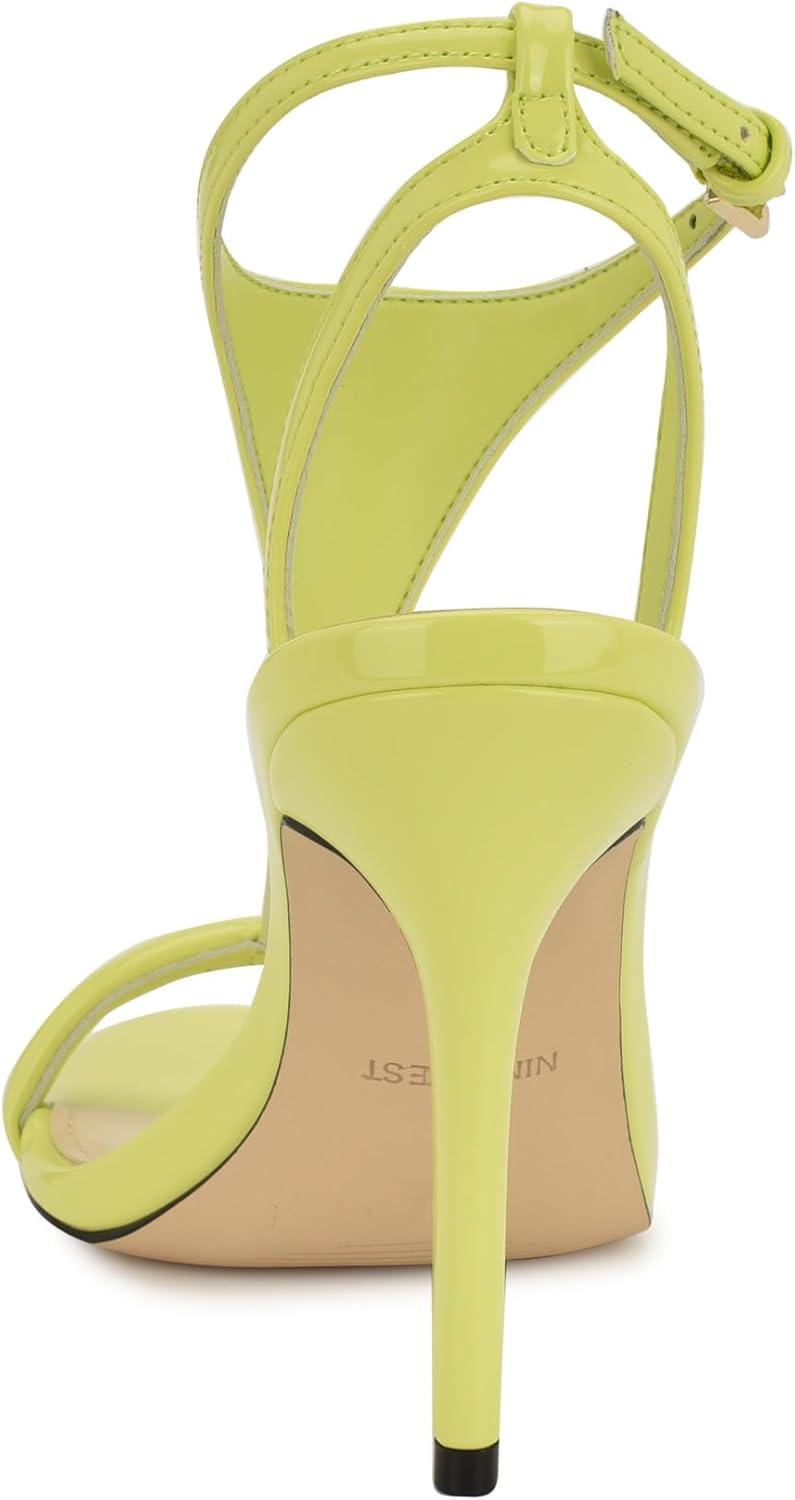 imageNine West Womens Mandey Heeled SandalYellow Patent 700