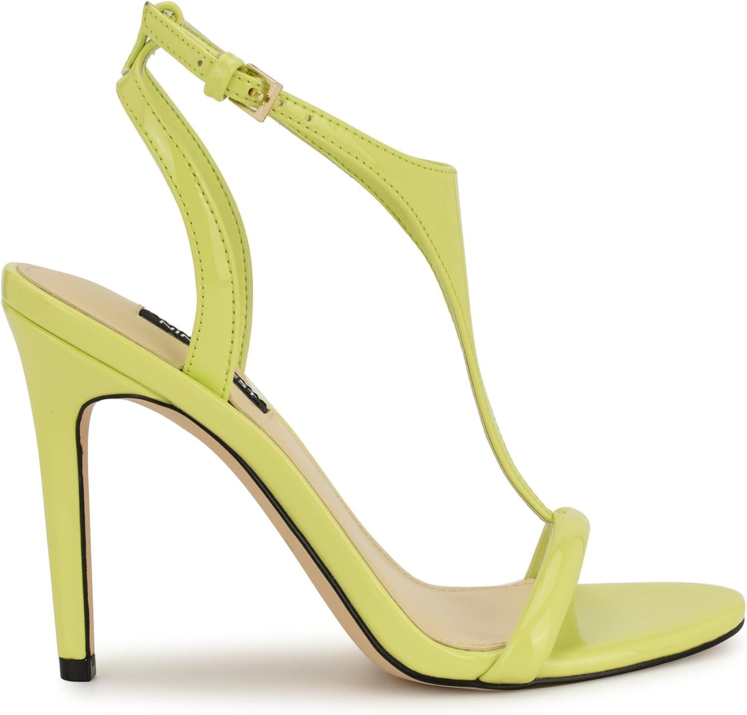 imageNine West Womens Mandey Heeled SandalYellow Patent 700