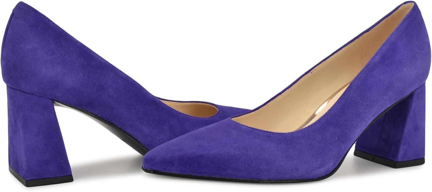 imageNine West Womens Monda PumpBlue Suede 420