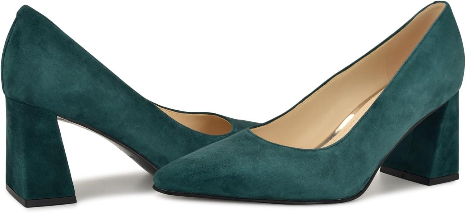 imageNine West Womens Monda PumpDark Green Suede 300