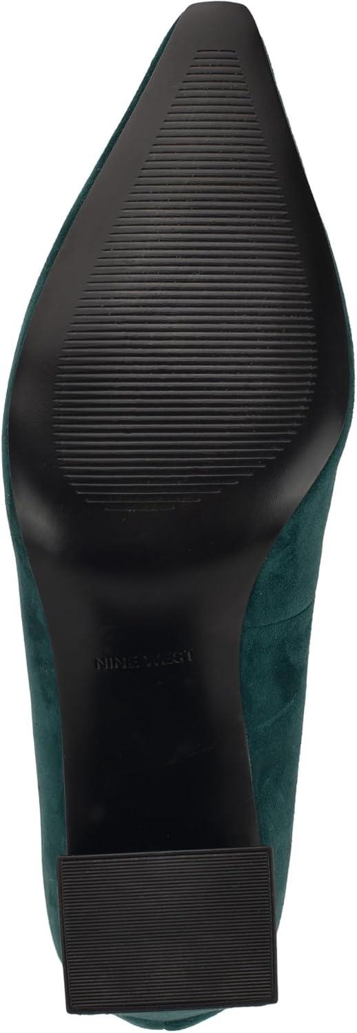 imageNine West Womens Monda PumpDark Green Suede 300
