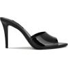 imageNine West Womens Hather Heeled SandalBlack Patent 001