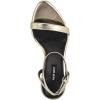 imageNine West Womens Reina Heeled Sandal Light Gold 714 8