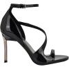 imageNine West Womens Shimmy Heeled SandalBlack Patent 001