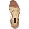 imageNine West Womens Shimmy Heeled SandalMedium Natural Patent 101