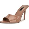 imageNine West Womens Hather Heeled SandalMedium Natural Patent 101