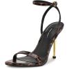 imageNine West Womens Reina Heeled Sandal Leopard Patent 201 8