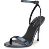 imageNine West Womens Reina Heeled Sandal Teal Blue 425 8