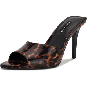 imageNine West Womens Hather Heeled SandalLeopard Patent 200