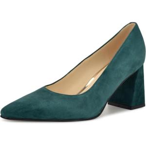 imageNine West Womens Monda PumpDark Green Suede 300