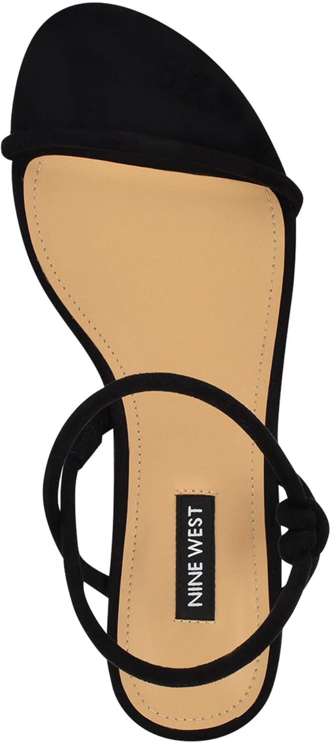 imageNine West Womens Maizy Flat SandalBlack 001