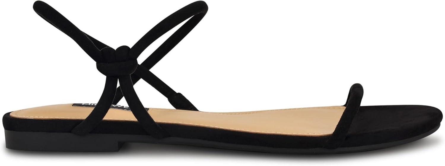 imageNine West Womens Maizy Flat SandalBlack 001