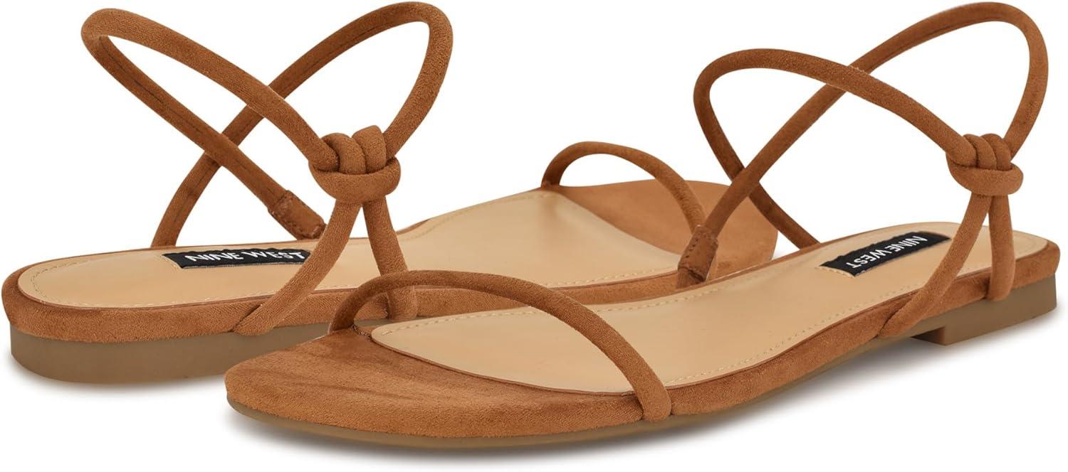 imageNine West Womens Maizy Flat SandalCognac 101