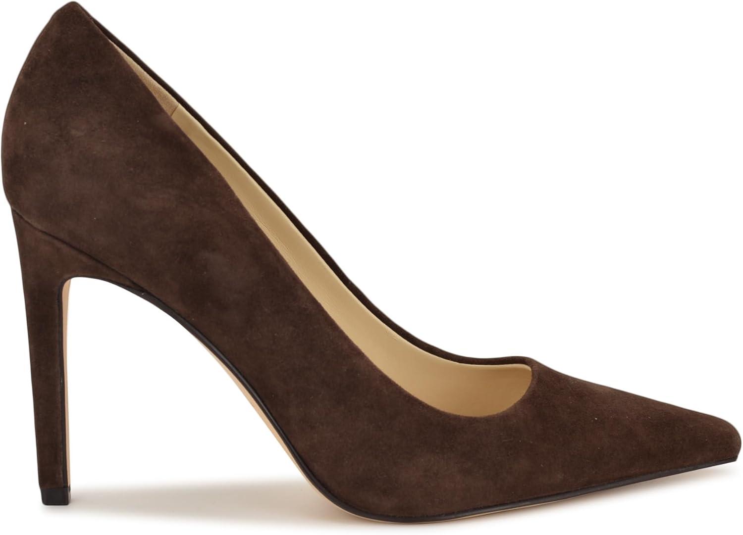 imageNine West Womens Oraye PumpDark Brown Suede 200