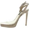 imageNINE WEST Womens Zadie Heeled SandalBarely NudeClear