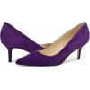 imageNine West Womens Arlene PumpDark Purple Suede 502