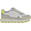 imageNine West Womens Kalah SneakerLight GreyNeon Yellow Multi 050