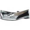 imageNine West Womens Lallin Ballet FlatSilver Mirror Metallic