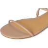 imageNine West Womens Maizy Flat SandalLight Natural