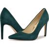 imageNine West Womens Oraye PumpDark Green Suede 300