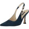 Dark Teal Blue Suede