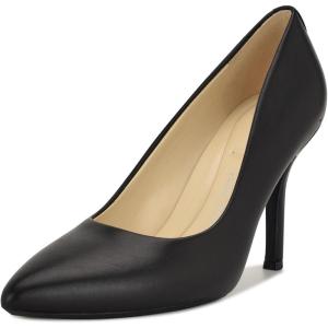 imageNINE WEST FOOTWEAR Womens Fifth 9x9 Pointy Toe PumpBlack Calf Leather
