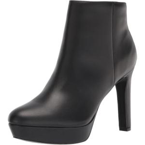 imageNine West Womens Glowup Ankle BootBlack Leather