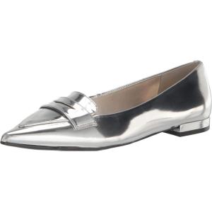 imageNine West Womens Lallin Ballet FlatSilver 040