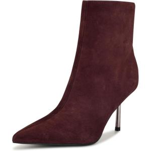 imageNine West Womens Narend Mid Calf BootDark Red Suede 600