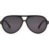 imageNine West Womens Anya Aviator SunglassesMatte Black