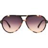 imageNine West Womens Anya Aviator SunglassesTortoise