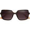 imageNine West Womens Kira Sunglasses Square Brown 55mmBlack