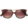 imageNine West Womens Lorelai Sunglasses Cateye Shiny Black 55 mmShiny Tortoise