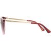 imageNine West Womens Lorelai Sunglasses Cateye Shiny Black 55 mmWine Gradient