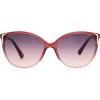 imageNine West Womens Lorelai Sunglasses Cateye Shiny Black 55 mmWine Gradient
