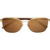 imageNine West Womens Raisa Sunglasses Aviator Gold 59mmGold